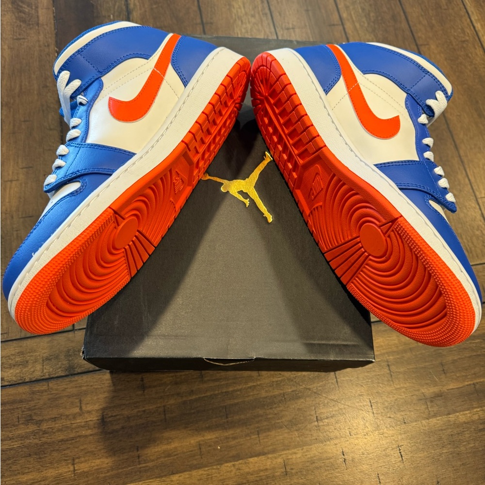 Nike White, Blue, and Orange High-Tops